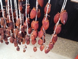 市民農園　干し柿